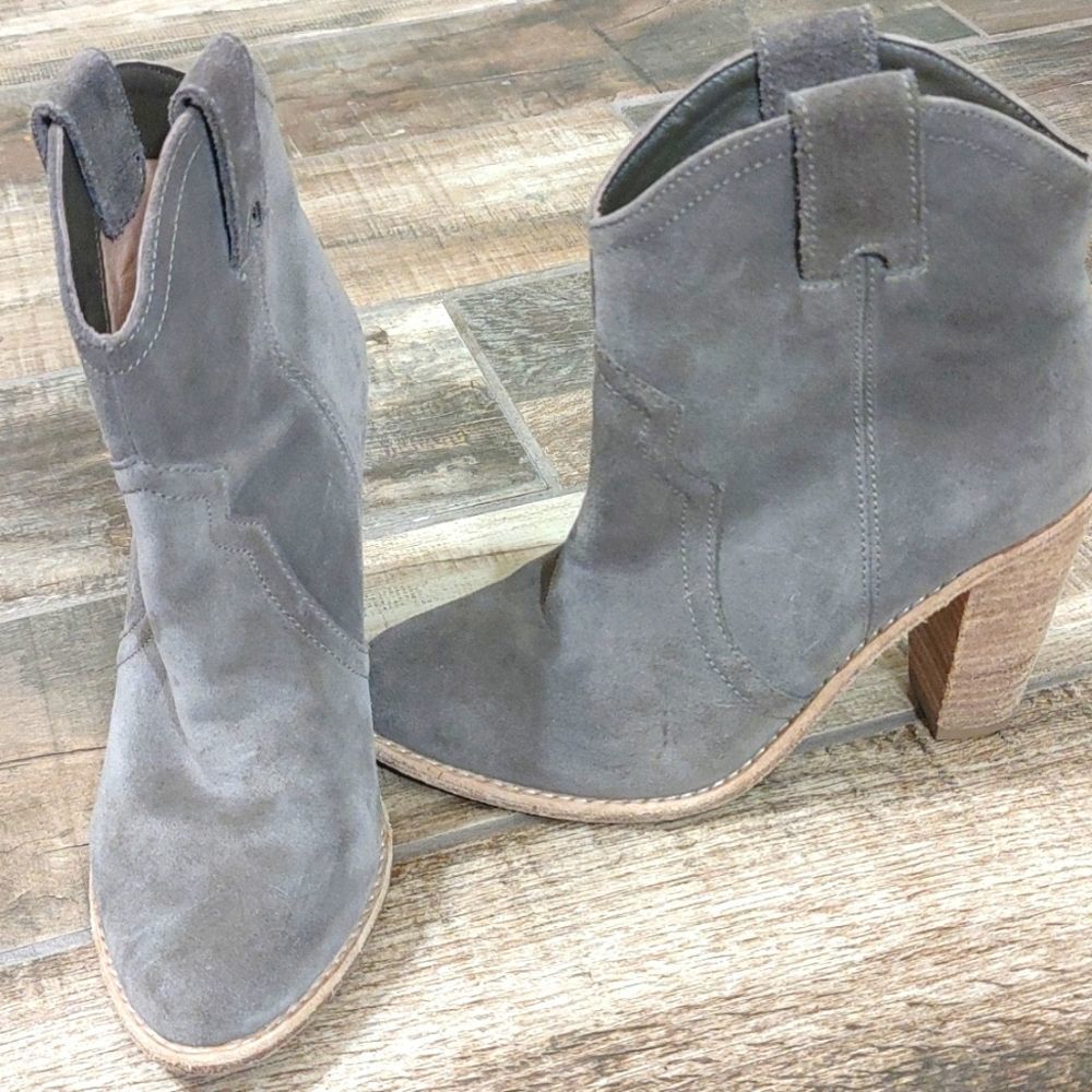 Joie Tan Suede Booties